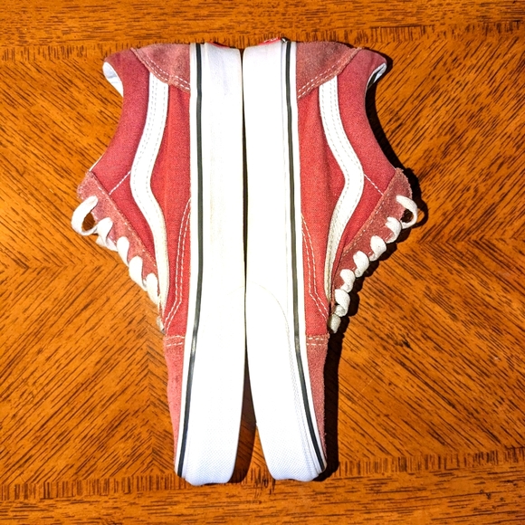 Vans Lace up Shoes Mens Size 5 Maroon Suede Canvas Classic Low Skateboarding - Picture 7 of 10